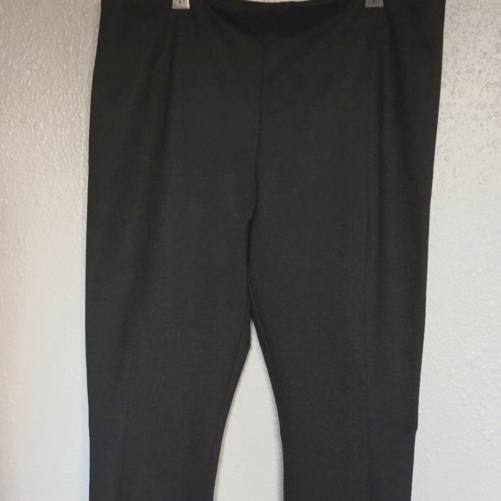 Rachel zoe charcoal gray tweed slacks pants womens size xl